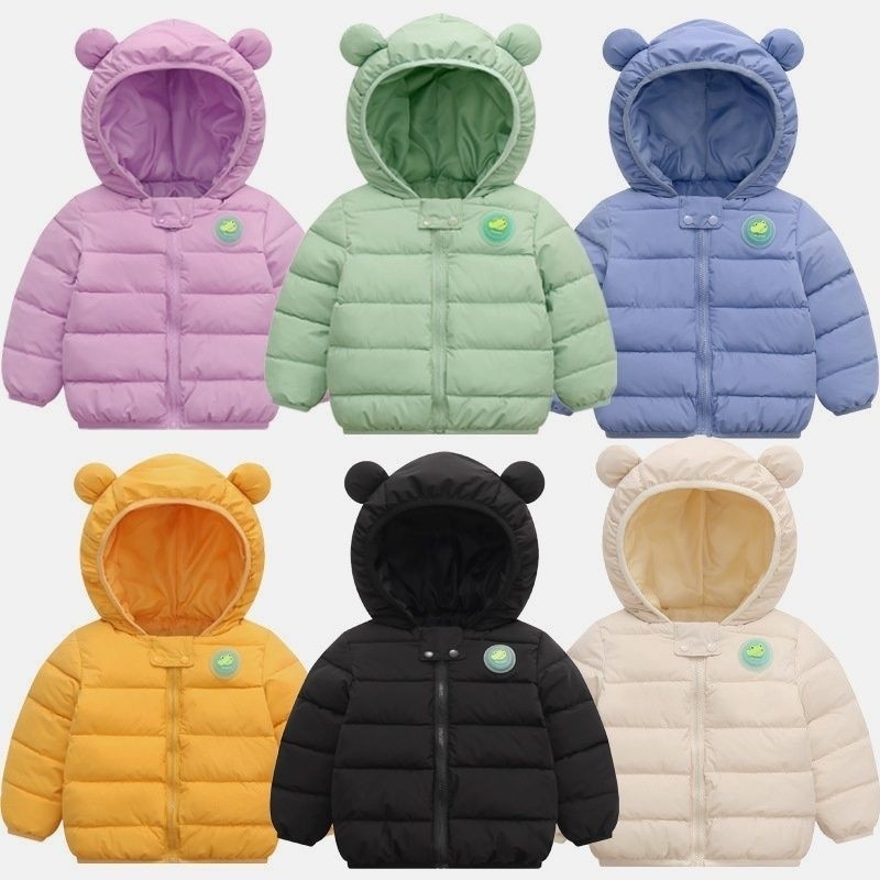 AD82AJ JAKET WINTER ANAK LED PIN GAMBAR CROCODILE | KIDS WINTER JACKET WITH CROCODILE LED PIN | JAKE