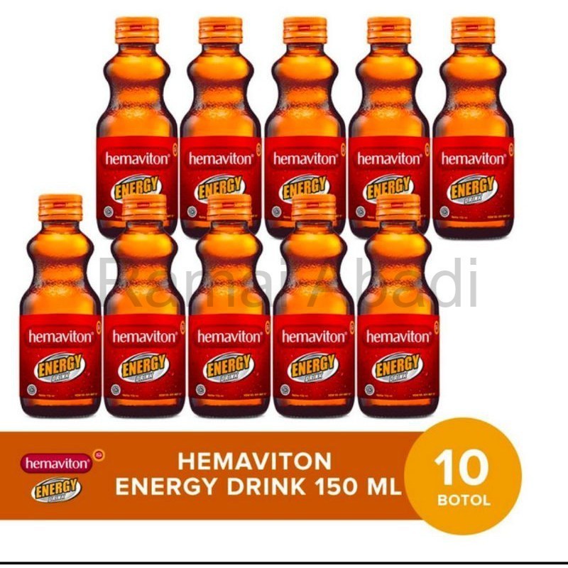 

HEMAVITON ENERGY DRINK BOTOL ISI 10PCS | MINUMAN ENERGI @150ML