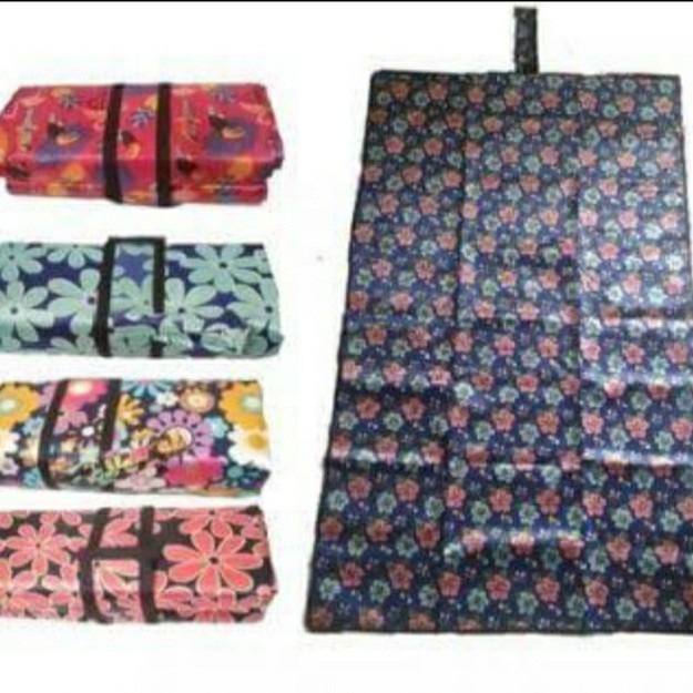 [ PROMO TERBARU ] Tikar Lipat Micro Satin Fiber Size 150cm X 200cm / Tikar Lipat Plastik