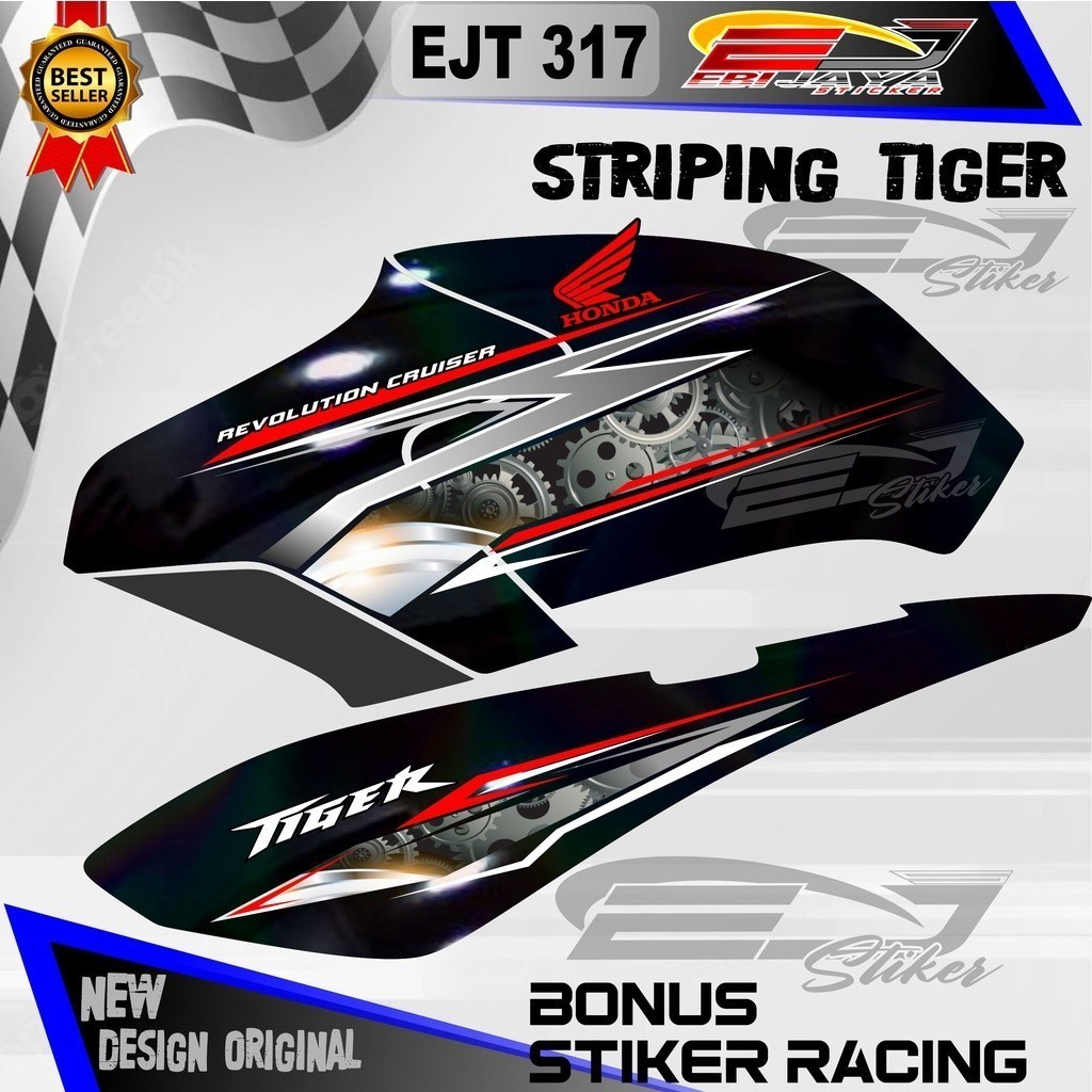 STRIPING TIGER REVO PNP / STIKER TIGER REVO / STIKER MOTOR HONDA