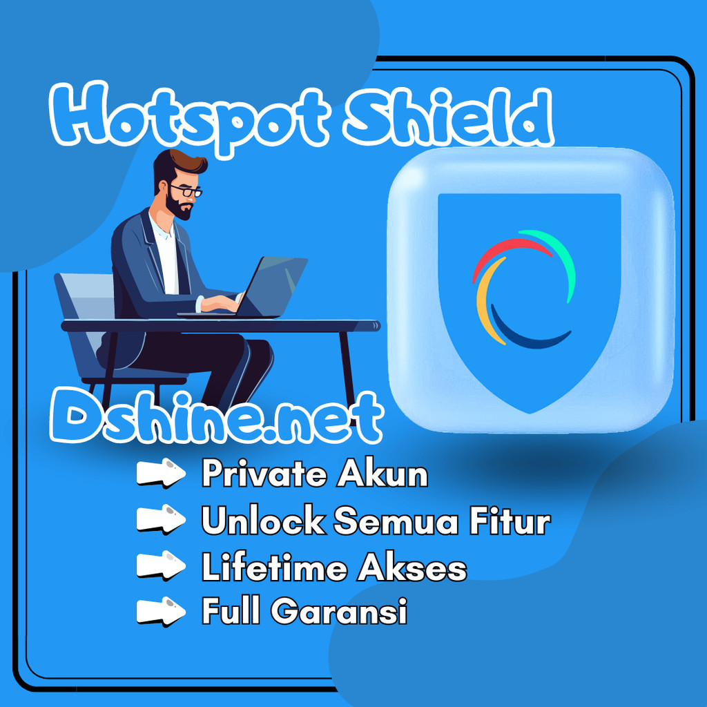 HOTSPOT SHIELD premium privat lifetime full garansi