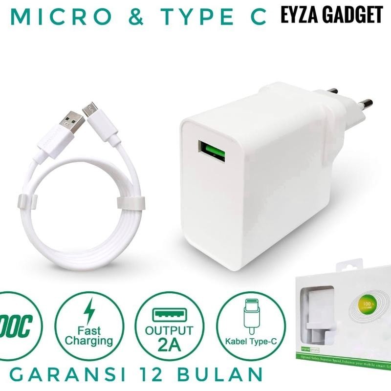 CHARGER 0P0 Adaptor 18W FAST CHARGING + KABEL DATA