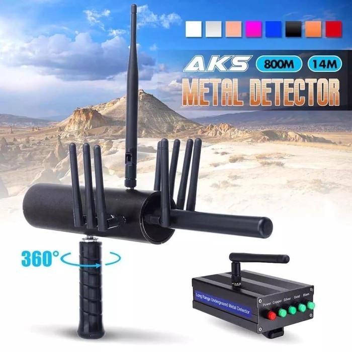 Metal Detector 10 Antenna High Sensitivity Silver Gold Detector AKS