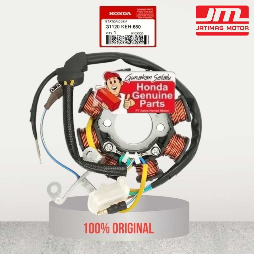 31120-KEH-660 Spool Spul Spol Stator Comp Megapro Lama Hiu 2000 - 2004 Double Stater