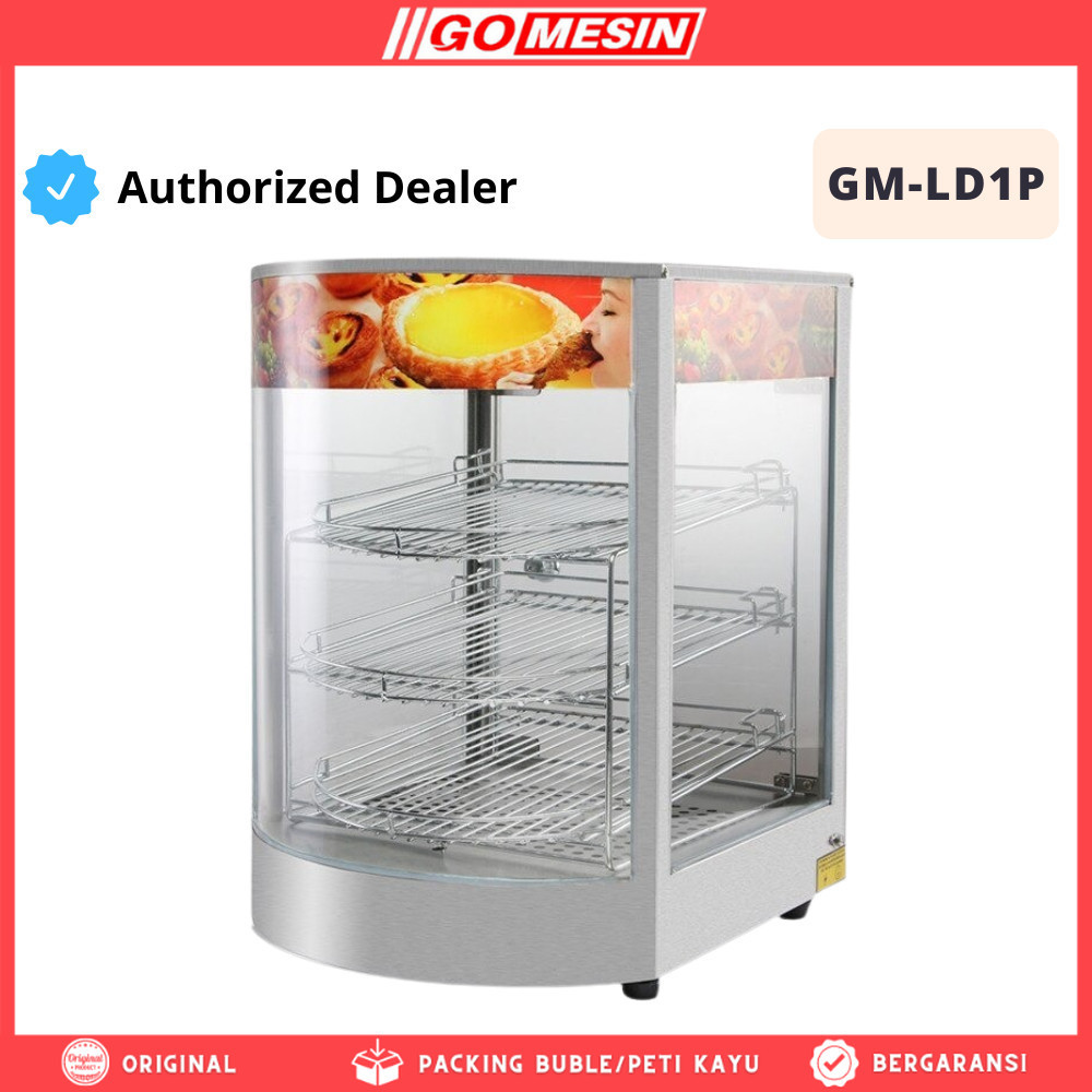 SHOWCASE WARMER FRIED CHICKEN GOMESIN GM-LD1P ETALASE PENGHANGAT MAKANAN AYAM FRIED CHICKEN