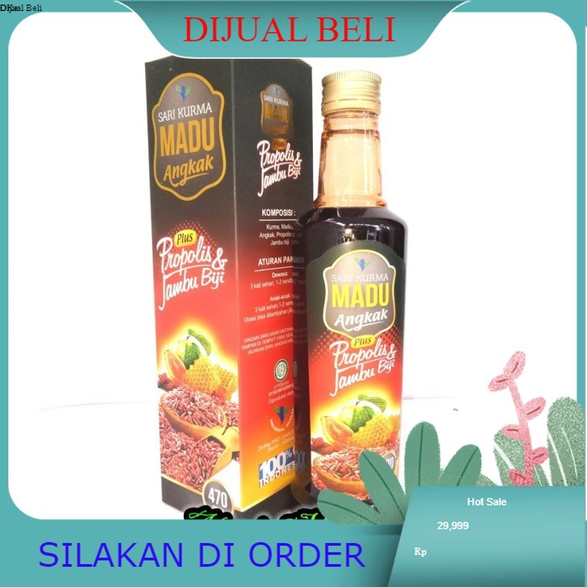 

Sari Kurma Madu Angkak Plus Propolis Jambu Biji Mangkuraja
