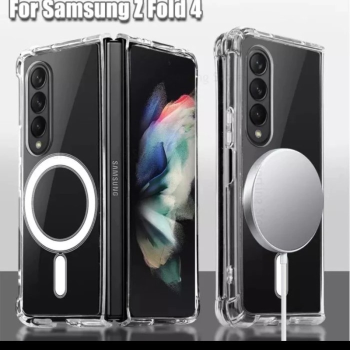 TDAcc SAMSUNG Z FOLD 4 / Z FOLD 3 Soft Case Silikon Magnetic Magsafe Clear - Z FOLD 3