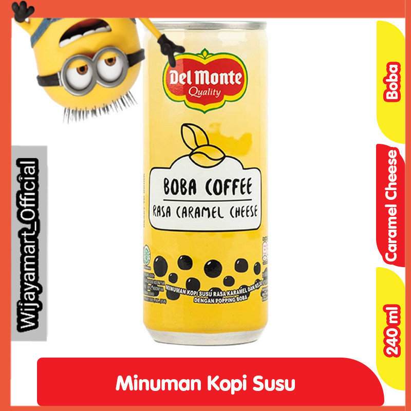 

Del Monte Boba Kopi Karamel Keju Kaleng 240 ml