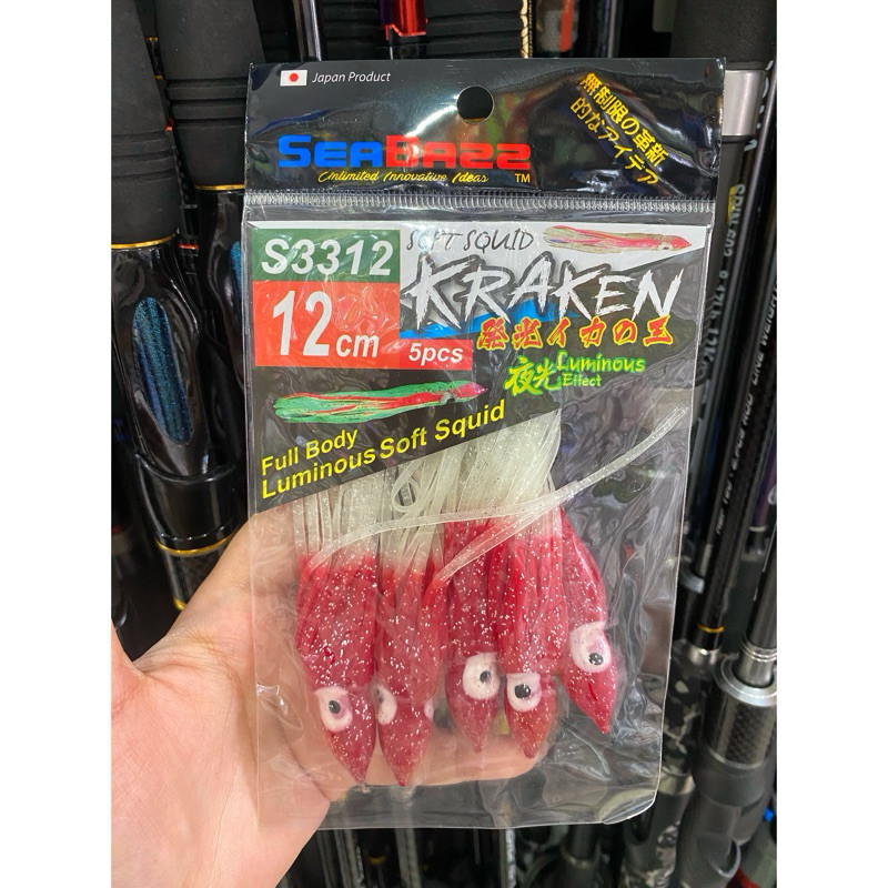 UMPAN PANCING SOTONG CUMI SEABAZZ LUMINOUS SOFT SQUID