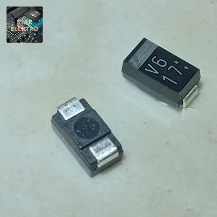 2 Buah 2Pcs V6 SMA D1F60 Do-214AC Dioda SMD 1A 600V Rectifier ECU Computer Engine Shindengen Electri