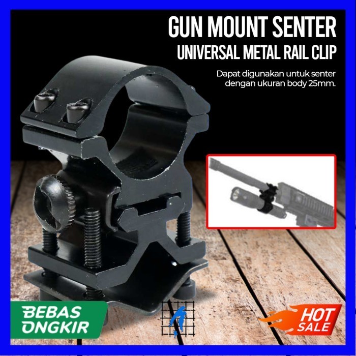 G u n Mount Senter Universal Metal Rail Clip