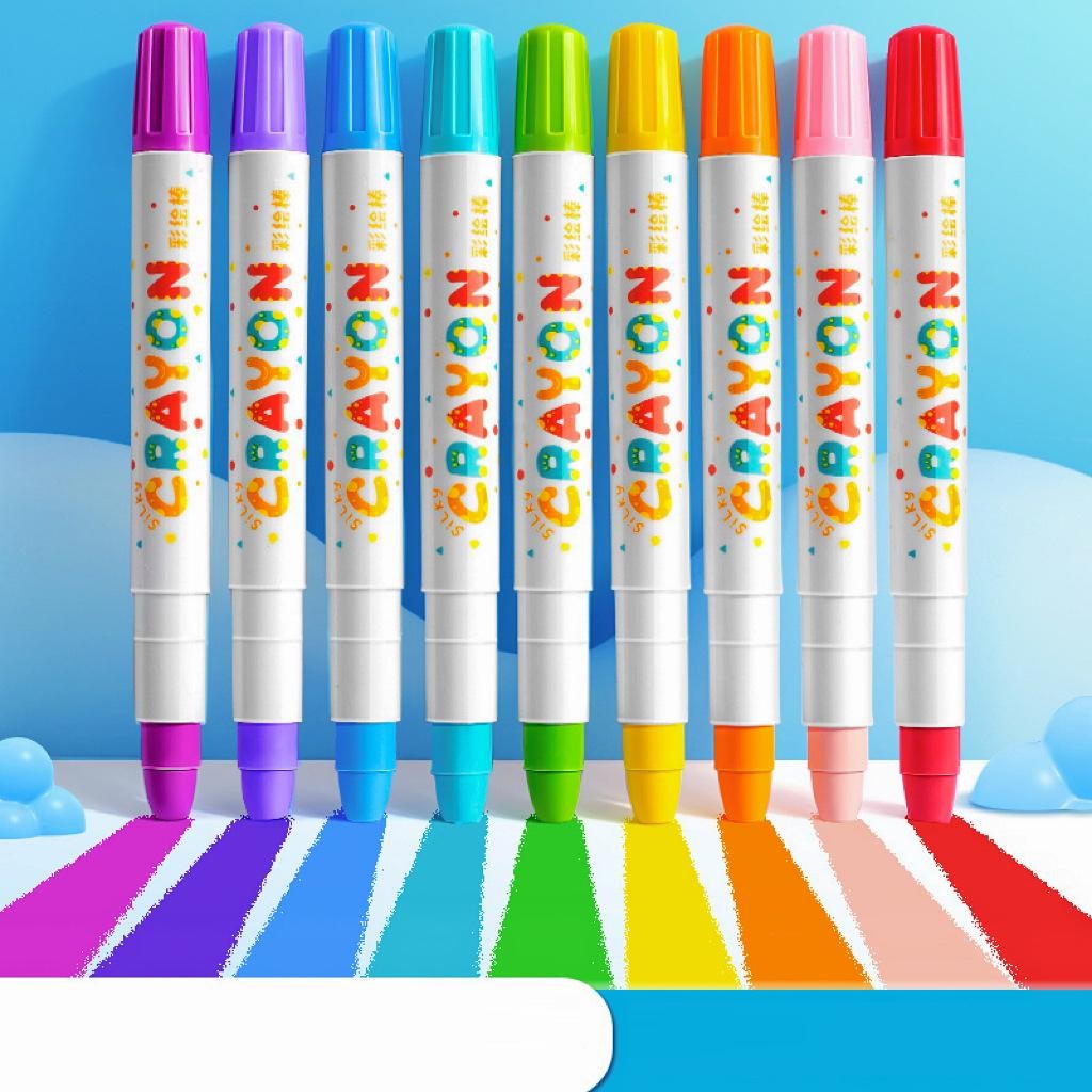 

tyvf Crayon Putar Washable 36/48 Color Crayon For Kids Tidak Beracun yang Dapat Dicuci Pastel Minyak