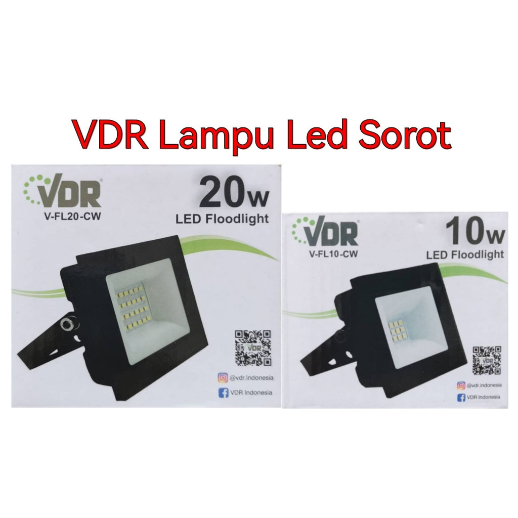 VDR Lampu LED Sorot Panel 10W 20W