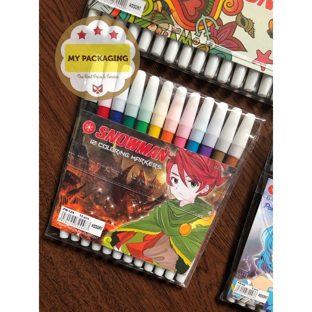 

Spidol Warna Snowman 12 Colours PW-12A - [ COD ]