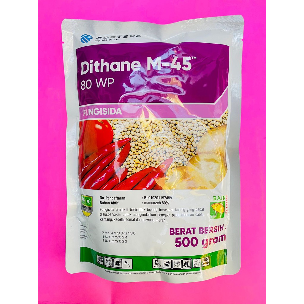 DITHANE M-45 80WP Fungisida protektif pengendali busuk batang isi 500g dr CORTEVA