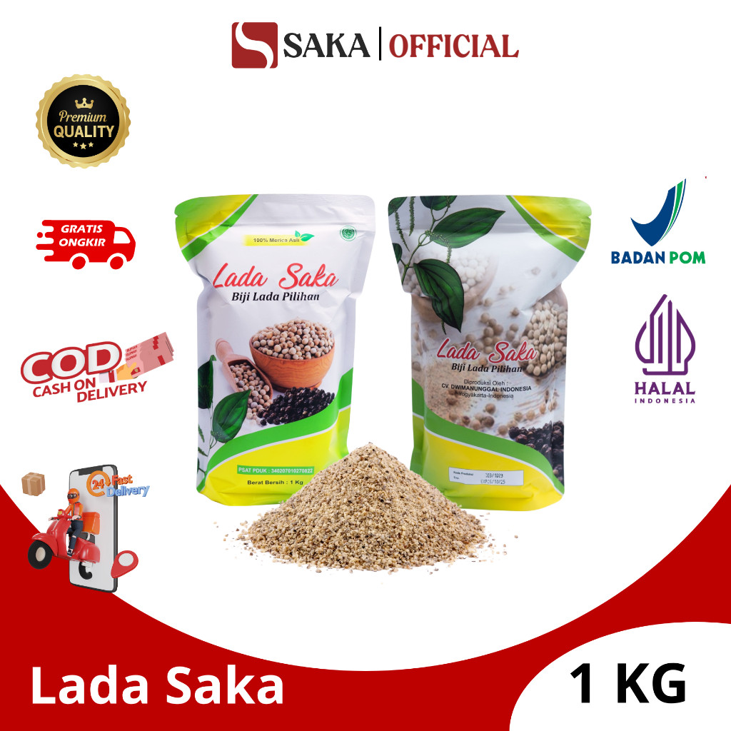 

Lada Putih Bubuk Murni 1000 Gram / White Pepper Powder