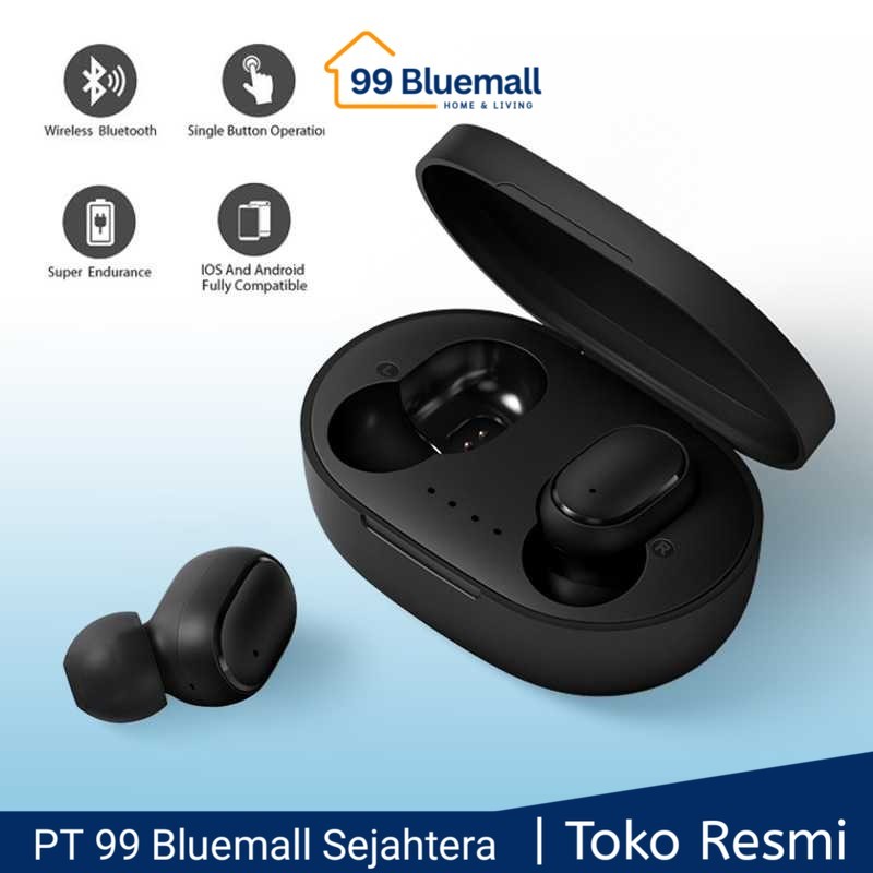 TWS Earphone True Wireless Bluetooth with Charging Dock A6S