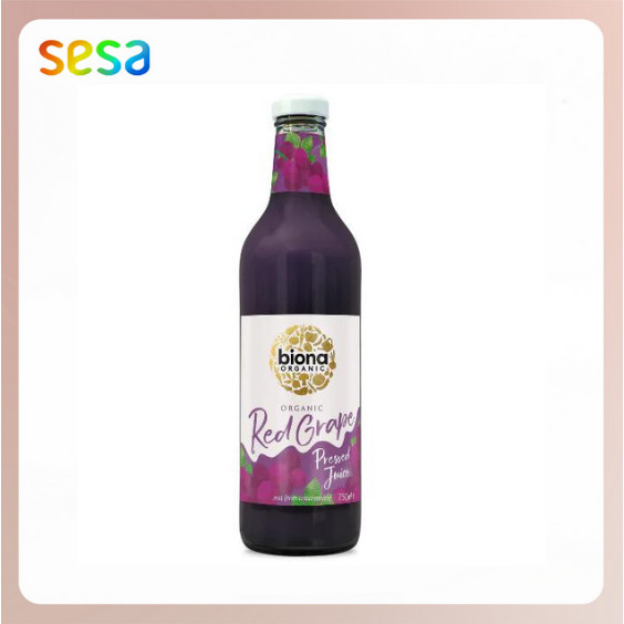 

BIONA Organic Red Grape Juice 750ml - Jus 100% Buah