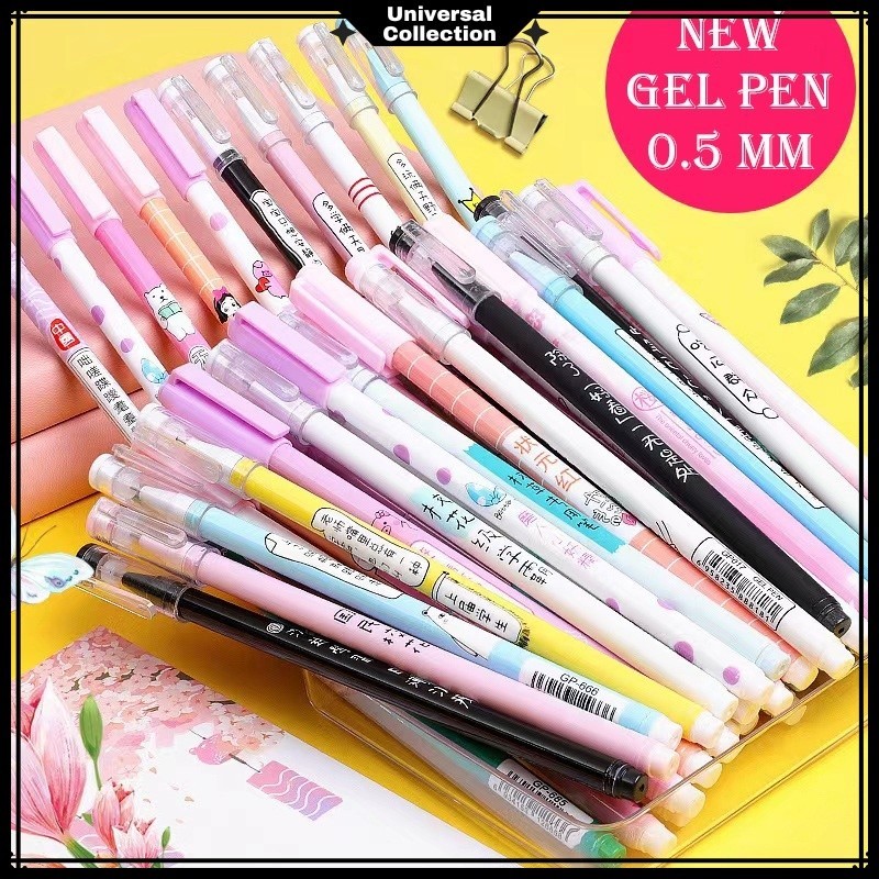 

( 1 LUSIN 12 BIJI ) PEN GEL MOTIF / PULPEN GEL LUCU / PULPEN TULIS GEL / PULPEN AESTHETIC