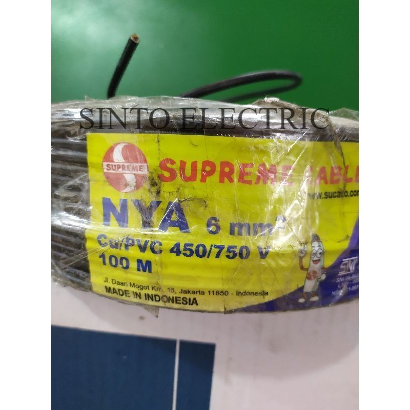 SUPREME Kabel NYA 1 x 4 mm Kabel Kawat Tunggal @100m