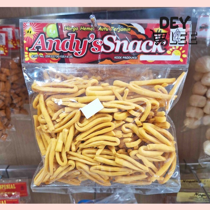 

Keripik Stick Jarum Rasa Keju 200g Andys Snack Cemilan Bandung