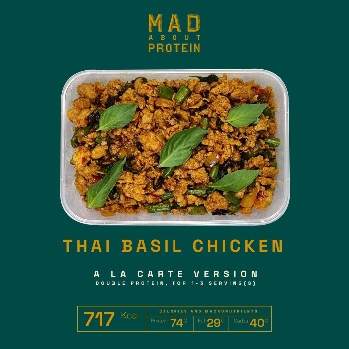 

[A LA CARTE] Thai Basil Chicken - MAD ABOUT PROTEIN Frozen Mealprep