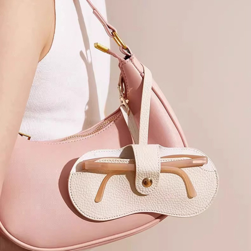 

Soft Leather Glasses Bag Case Solid Sun Glasses Pouch Simple Eyewear Storage Bags Portable Sunglasses Box Eyeglasses Case