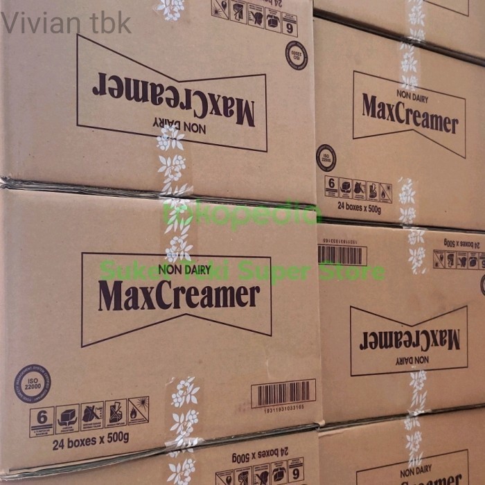 

vv Max Creamer Bubuk Refill 500gr Sachet per Karton isi 24