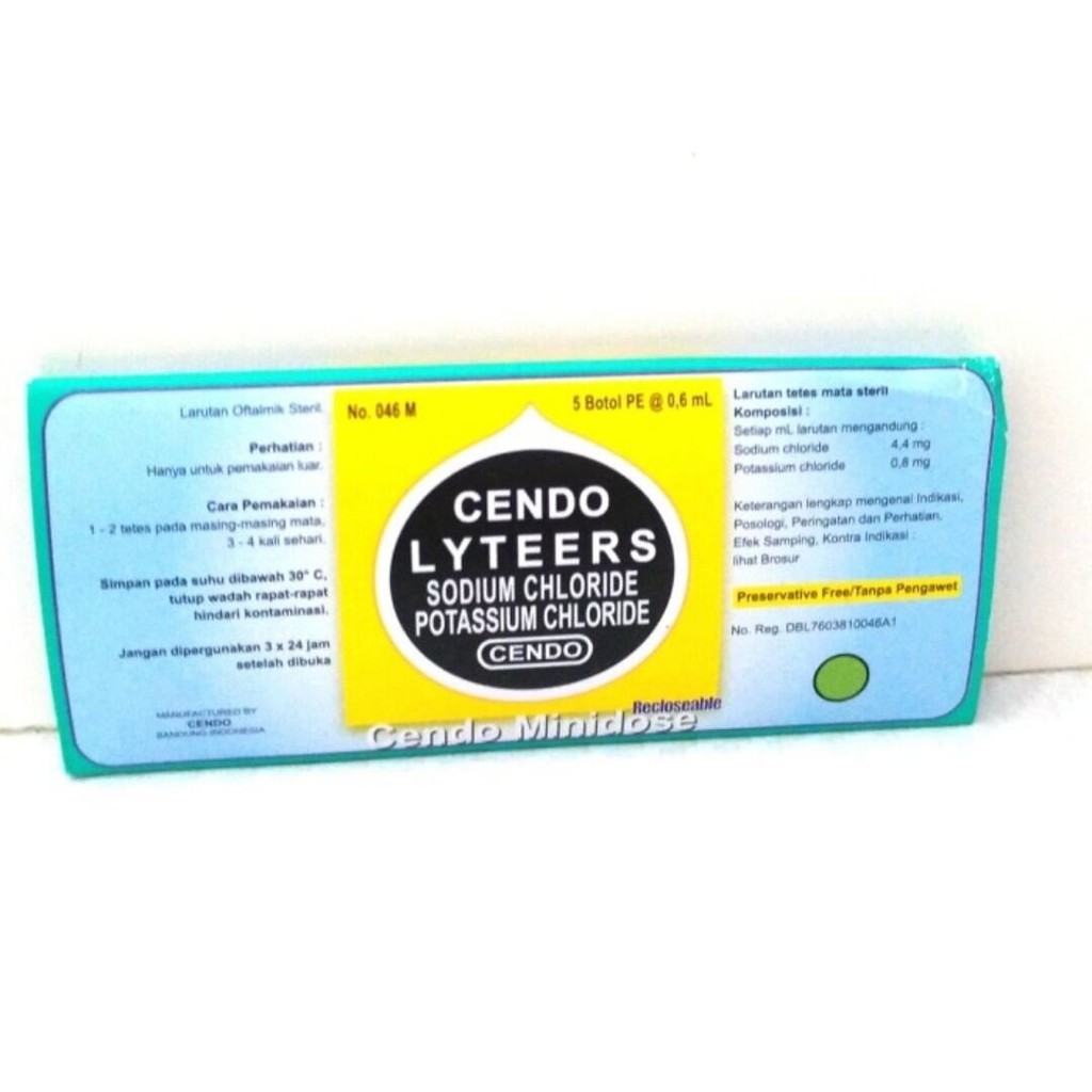 Cendo lyteers liters lyters lyter lyteer liter minidose 1 STRIP ISI 5 pcs 0,6ml tetes mata pesawat
