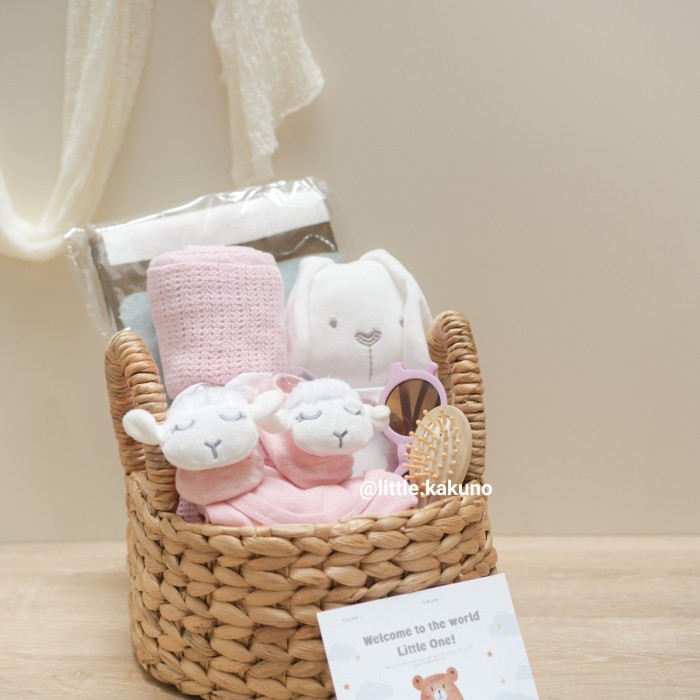 

newborn gift set boy baby girl hampers lahiran kado hadiah boneka bayi - BAE - GIRL