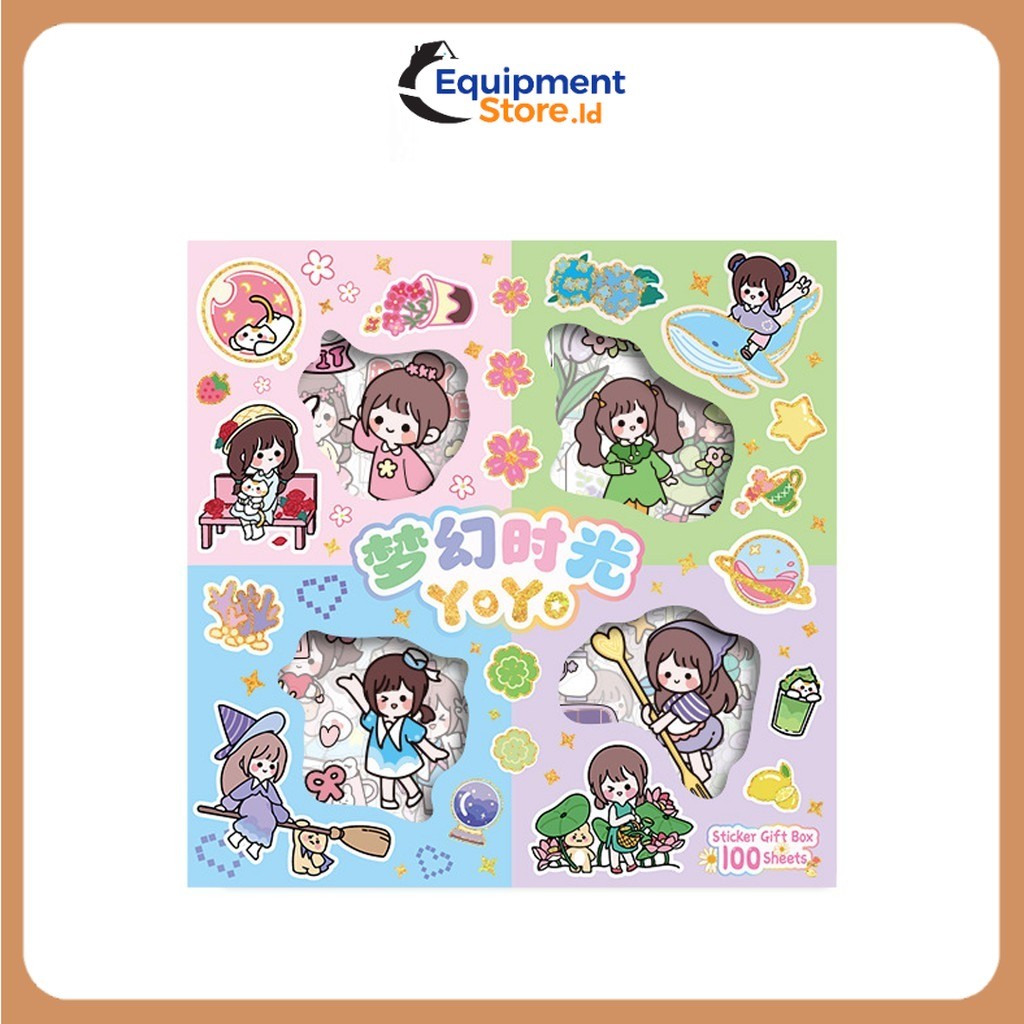 

Puzzle Sticker Wajah Motif Kartun Animal Dress up Sticker Changing stiker 4 buku sticker ganti anak