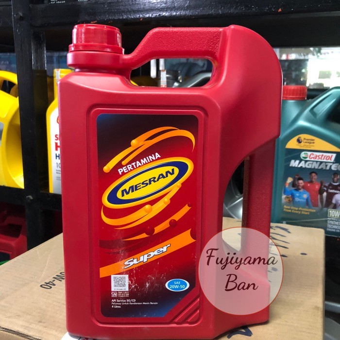 Oli Mesin Pertamina Super 20W 50 Khusus Bensin (4 Liter)