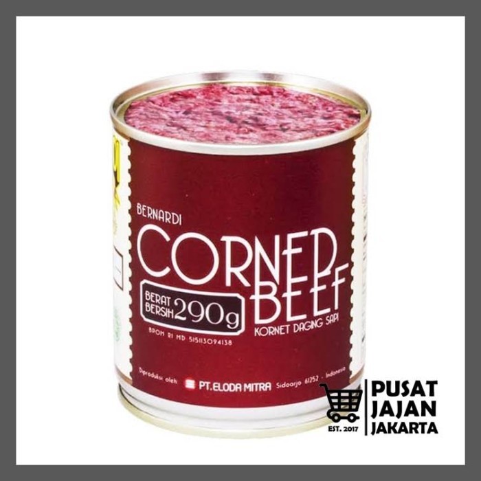 

WT Bernardi Beef Corned 290 Gr Kornet Daging Sapi Bernardi Kaleng