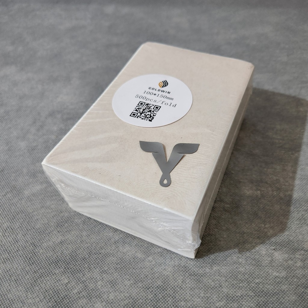 

Label Barcode 100x150MM A6 / Kertas Sticker Thermal Resi / Goldwin LIPAT ISI 500 / TERMURAH