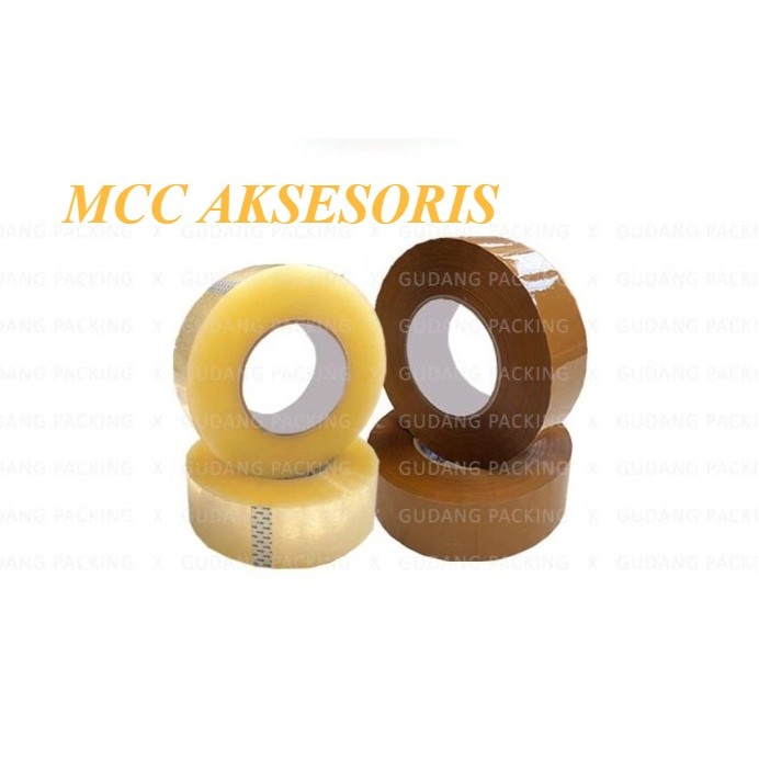 

MCC Lakban 2 inch x 300y Bening / Cokelat - Rol - 300y, Cokelat