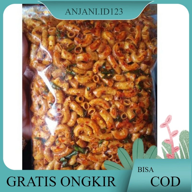

Makaroni bantat kriuk Extra pedas daun jeruk isi 1 kg promo