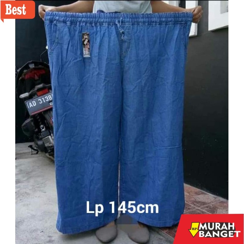 celana kulot wanita terbaru CELANA KULOT JEANS POLOS XL dan JUMBO XXL
