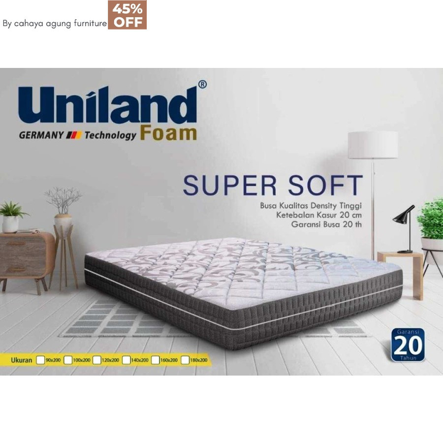kasur Busa uniland super Soft tebal 20 cm by uniland