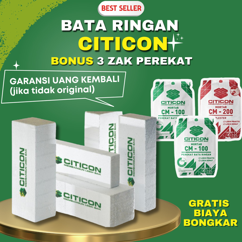 Hebel Bata Ringan Citicon isi 11.52 kubik Untuk Wilayah Kota Tegal Jawa Tengah ~ Hebel Perkubik