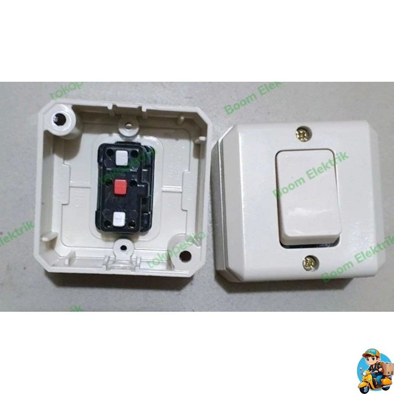 Saklar Engkel Tukar/Hotel Tunggal OB Tempel Broco New Gee