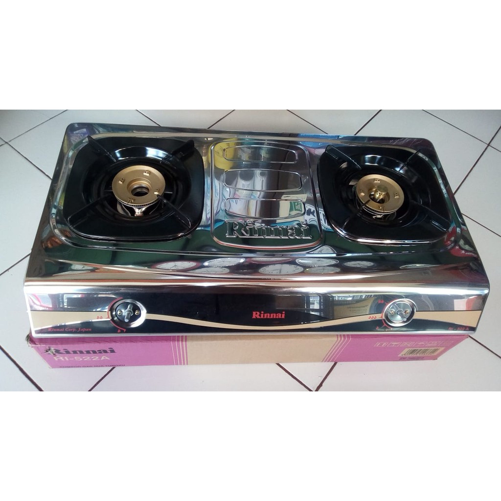 Kompor gas Rinnai RI 522 A RI 522A Kompor Gas Rinnai 2 Tungku