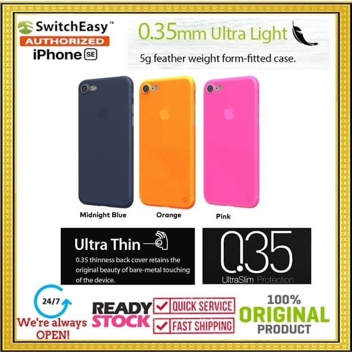 iPhone SE 2020 / 8 / 7 Case SWITCHEASY Ultra Thin 0.35mm (COLORS)
