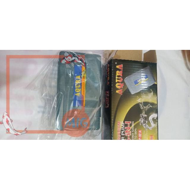 aquarium pompa udara battere AQURA ASP 001 A 5 IN 1 LOW WATT 1 out put batere