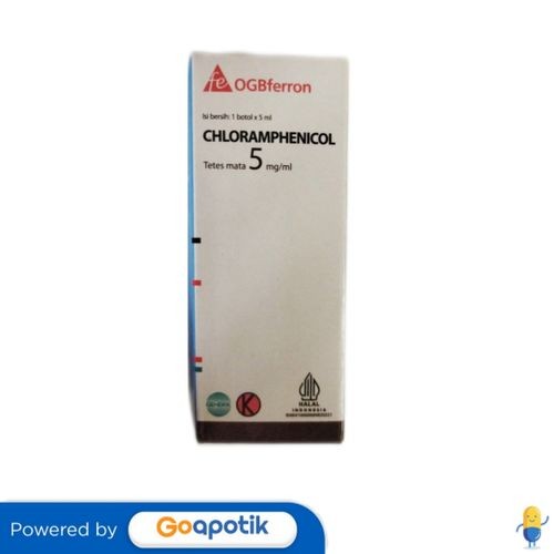 Chloramphenicol Ogb Ferron 5 Mg/Ml Tetes Mata 5 Ml Botol