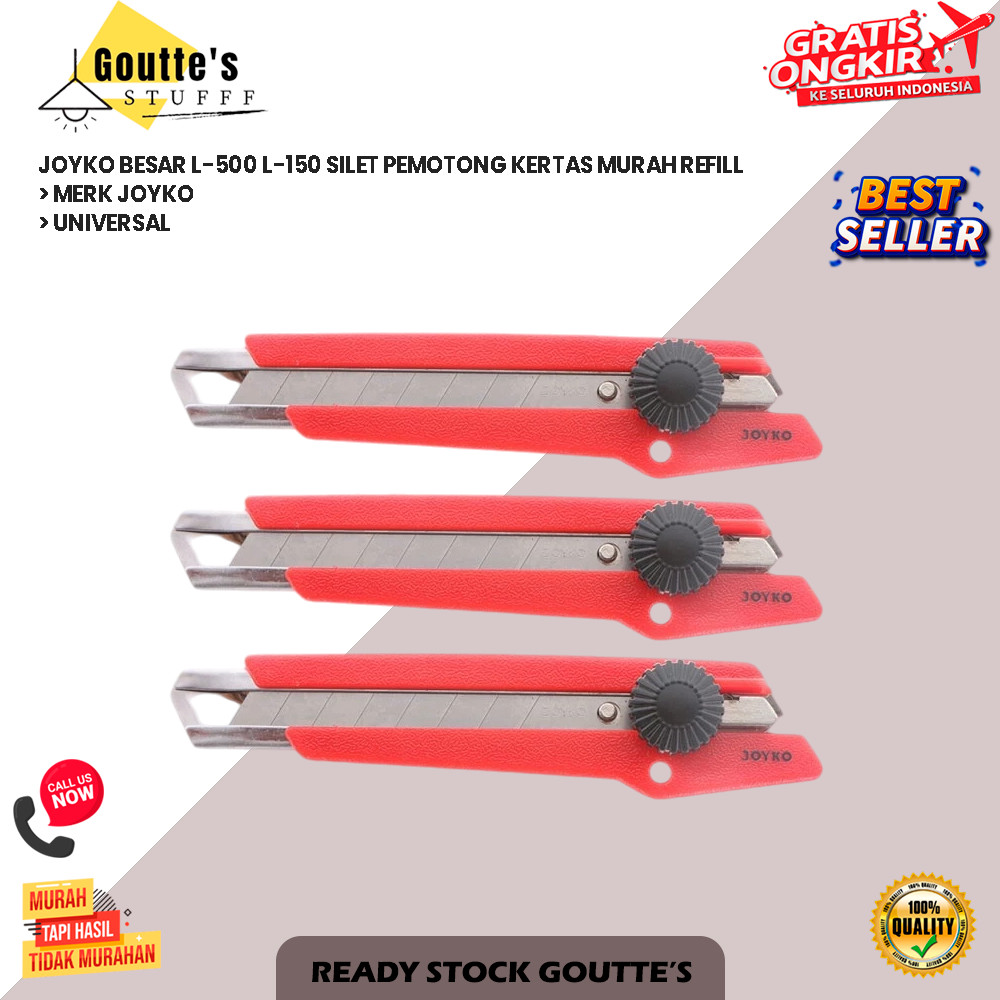 

JOYKO BESAR L-500 L-150 SILET PEMOTONG KERTAS MURAH REFILL goutte's