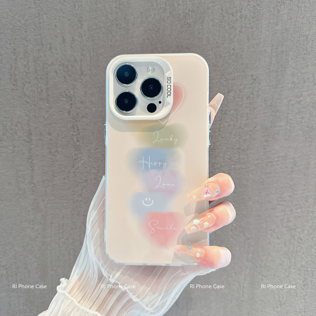 Hati berwarna pelangi cocok untuk untuk xiaomi case ponsel xiaomi readmi 9 9a 10 10c 10x 10Prime 12r