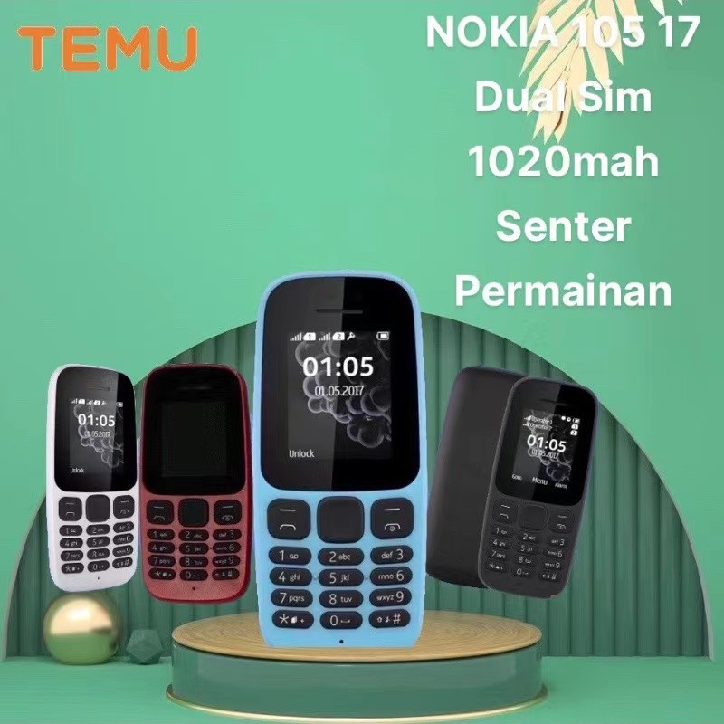 hp jadul Nokia hp 105 2017 JADUL murah  Dual SIM Baru