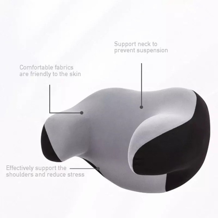 HEADREST NECK PILLOW FOAM PREMIUM BANTAL KURSI MOBIL DD