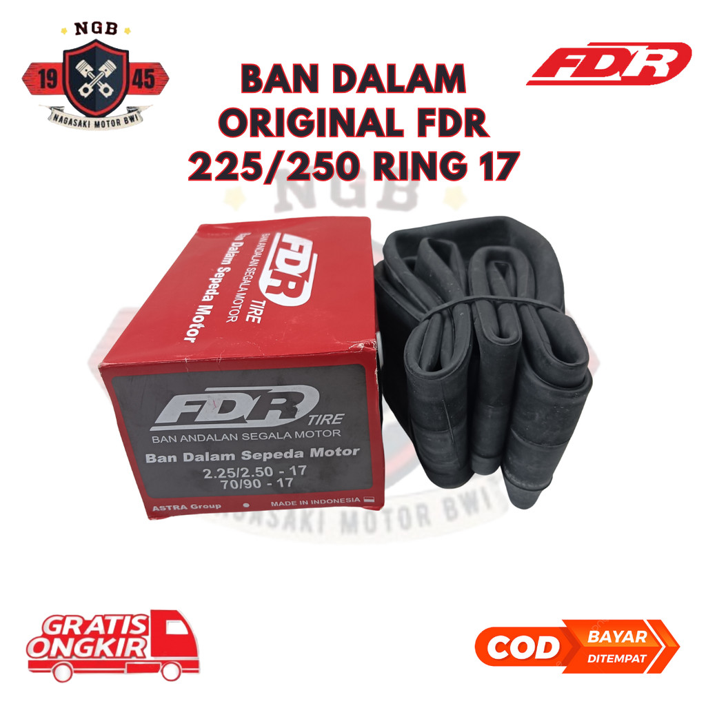 Ban Dalam Motor FDR 225/250-17 Ukuran Ring 70/90 - 17 Original FDR - Ban Dalam Motor Bebek Universal