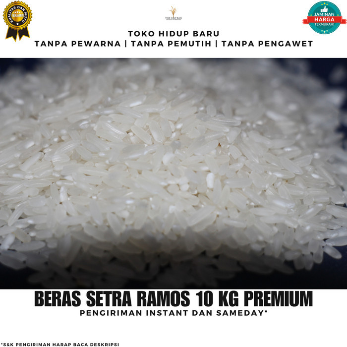 

BERAS SETRA RAMOS 10 KG CAP KEPALA SINGA